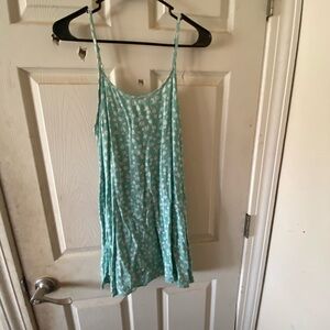 Floral Green Spaghetti Strap Top